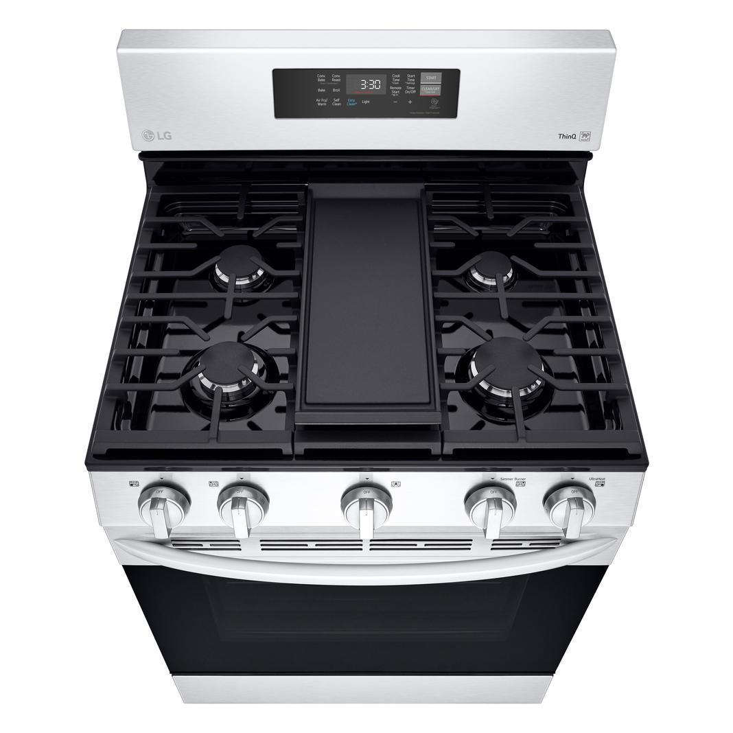 LG - 5.8 cu. ft Gas Range in Stainless - LRGL5823S
