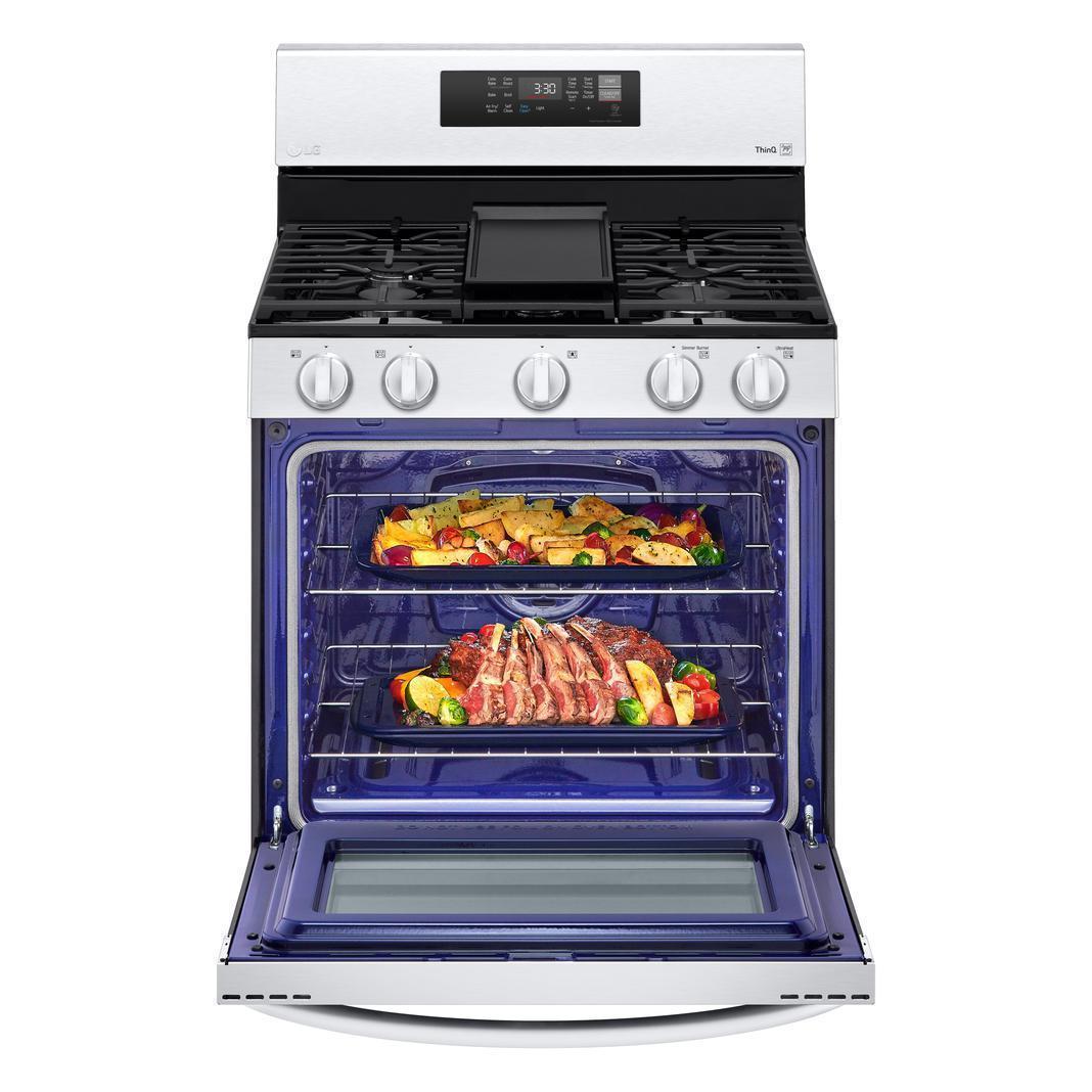 LG - 5.8 cu. ft Gas Range in Stainless - LRGL5823S