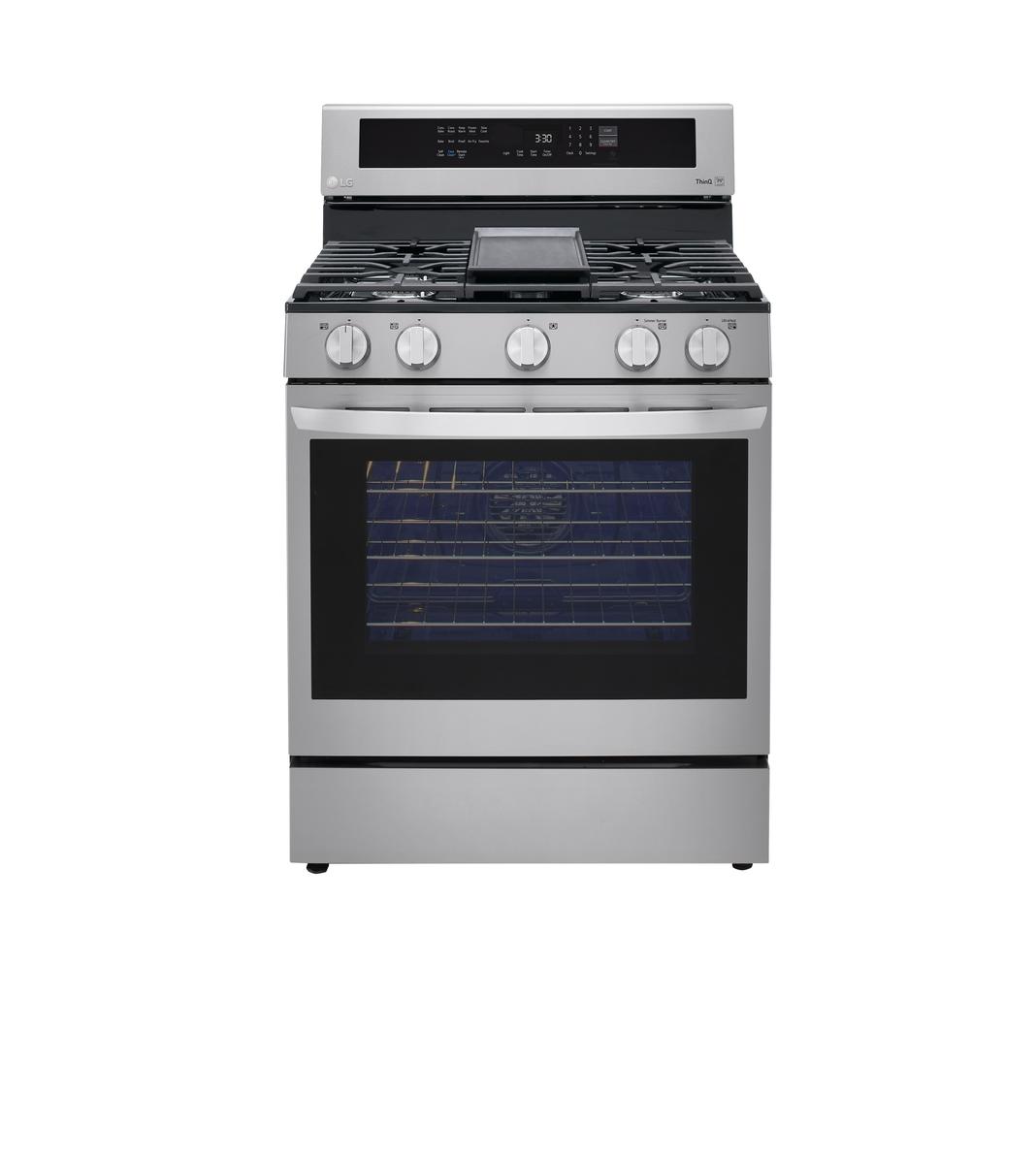 LG - 5.8 cu. ft Gas Range in Stainless - LRGL5825F