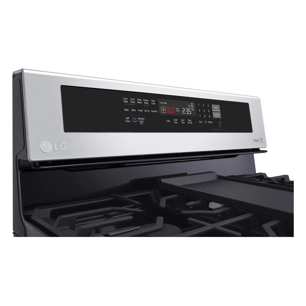LG - 5.8 cu. ft Gas Range in Stainless - LRGL5825F