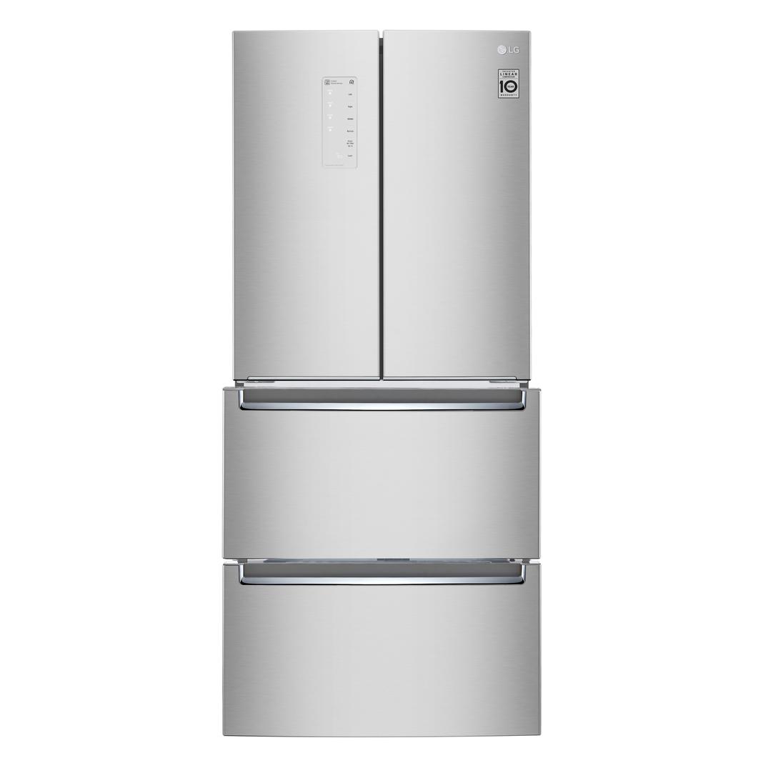 LG - 29.5 Inch 14.3 cu. ft French Door Refrigerator in Silver - LRKNS1400V
