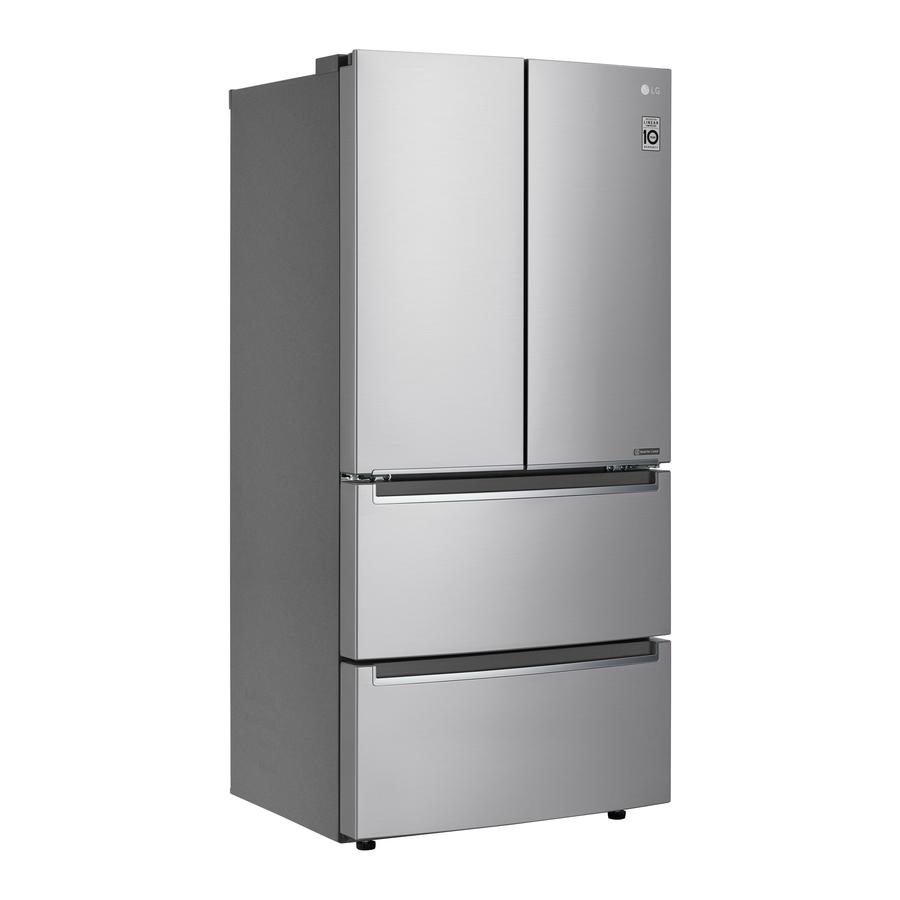 LG - 32.9 Inch 19 cu. ft French Door Refrigerator in Stainless - LRMNC1803S