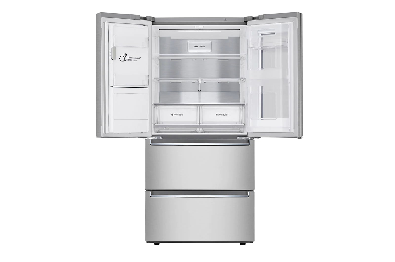 LG - 32.875 Inch 18.3 cu. ft French Door Refrigerator in Stainless - LRMVC1803S