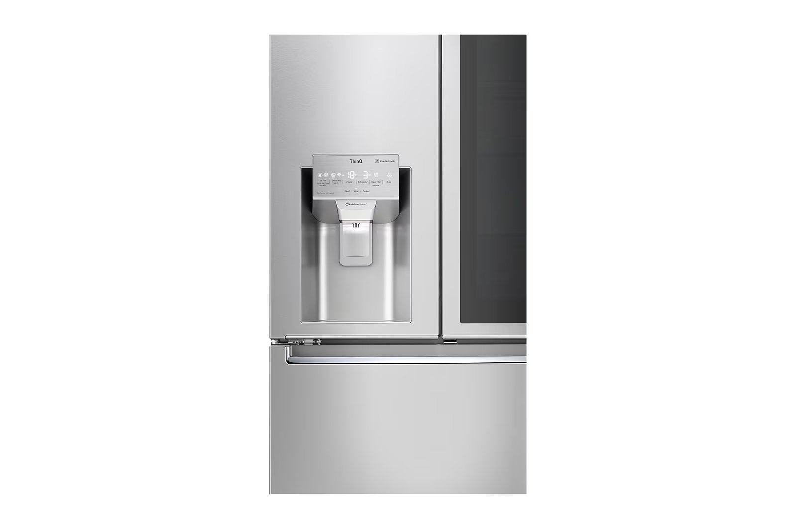 LG - 32.875 Inch 18.3 cu. ft French Door Refrigerator in Stainless - LRMVC1803S
