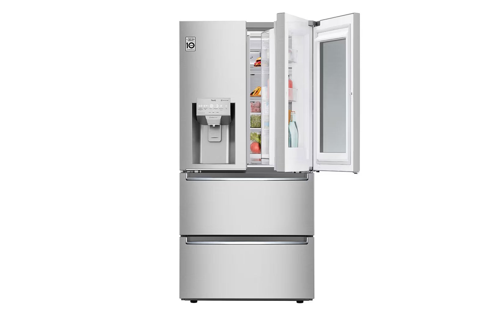 LG - 32.875 Inch 18.3 cu. ft French Door Refrigerator in Stainless - LRMVC1803S