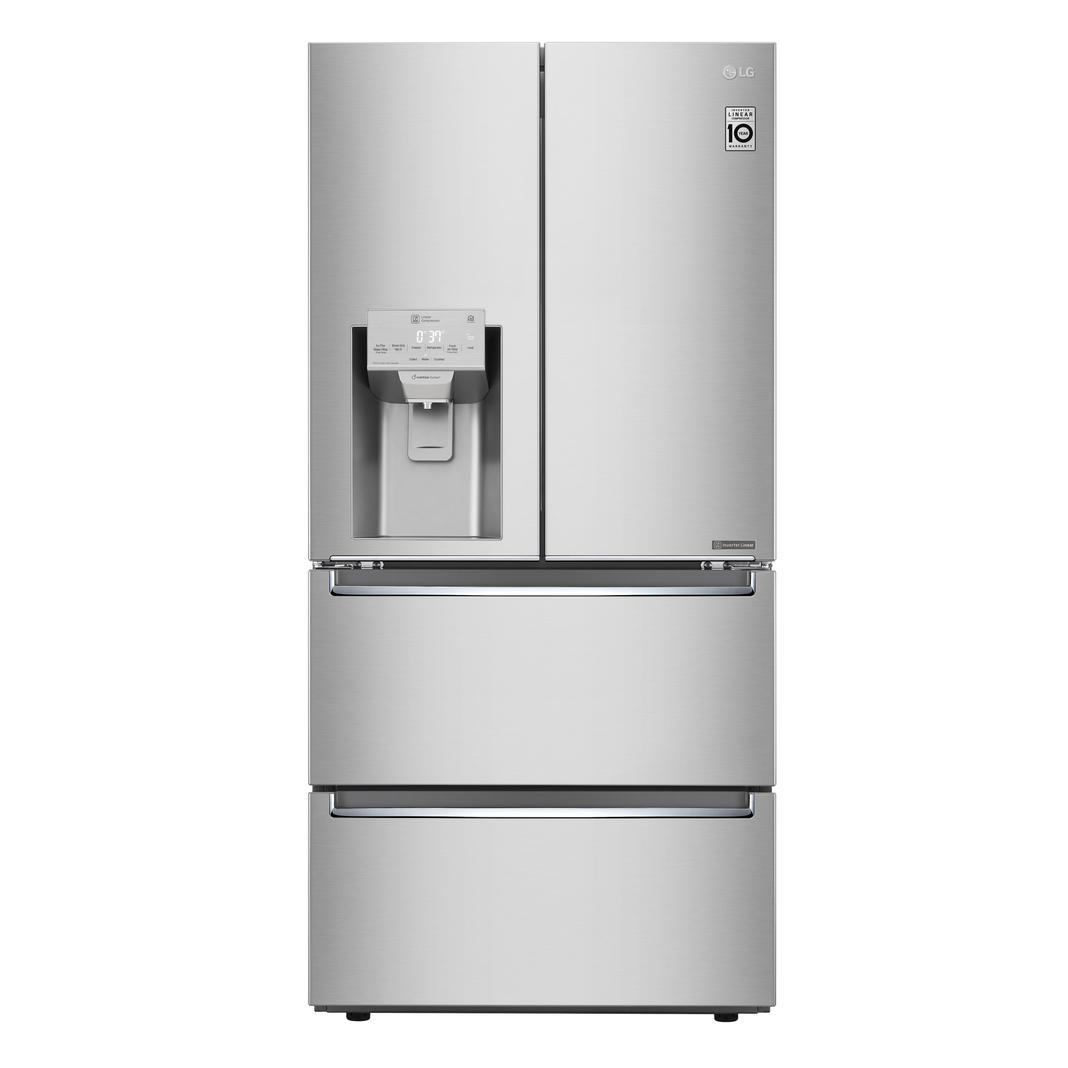 LG - 32.9 Inch 18.3 cu. ft French Door Refrigerator in Stainless - LRMXC1803S