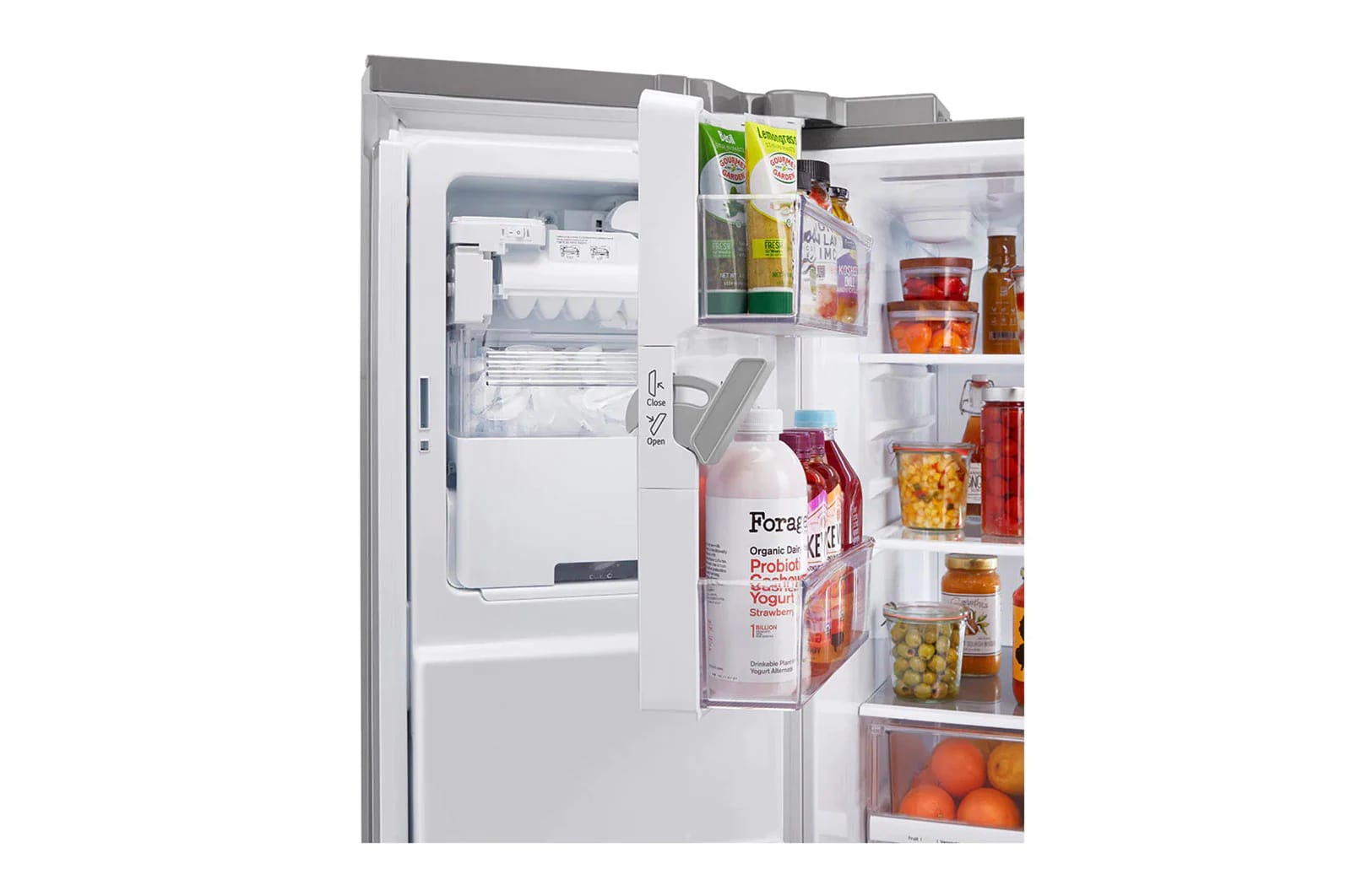 LG - 35.75 Inch 27.8 cu. ft French Door Refrigerator in Stainless - LRMXS2806S