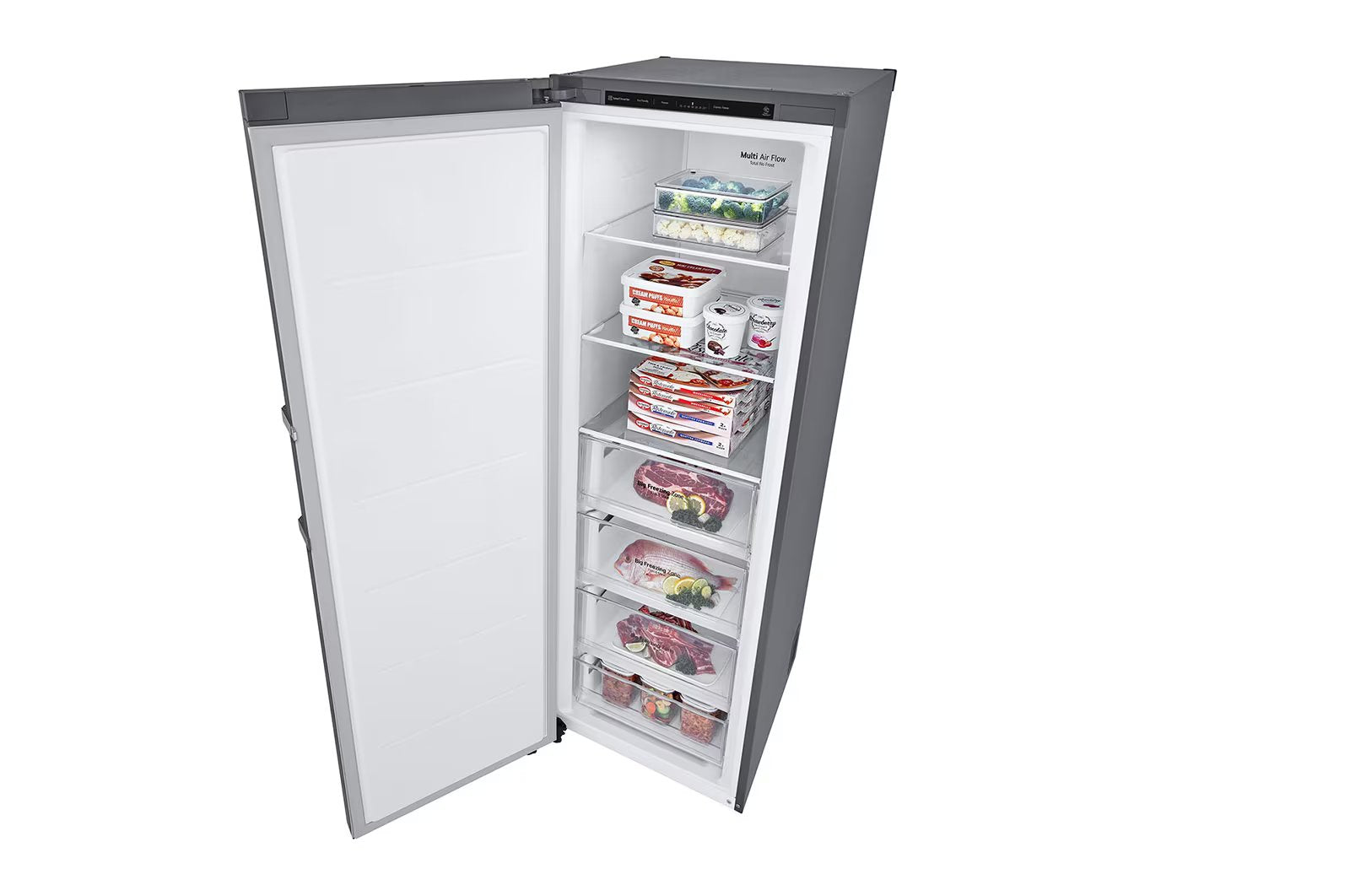 LG - 11.4 cu. Ft Upright Freezer in Silver - LROFC1104V