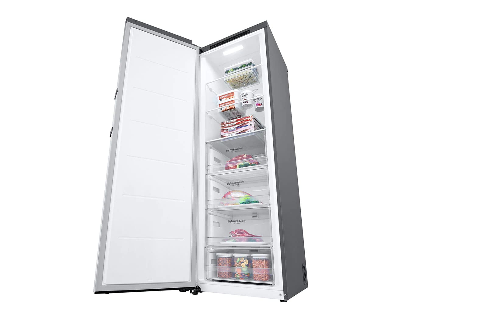 LG - 11.4 cu. Ft Upright Freezer in Silver - LROFC1104V