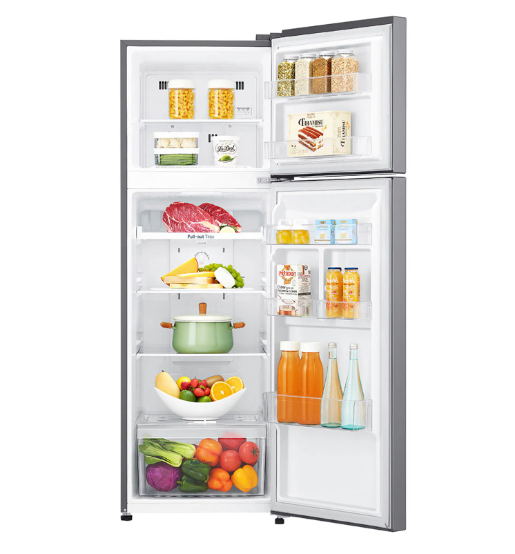 LG - 22 Inch 9 cu. ft Top Mount Refrigerator in Stainless - LRTNC0915V