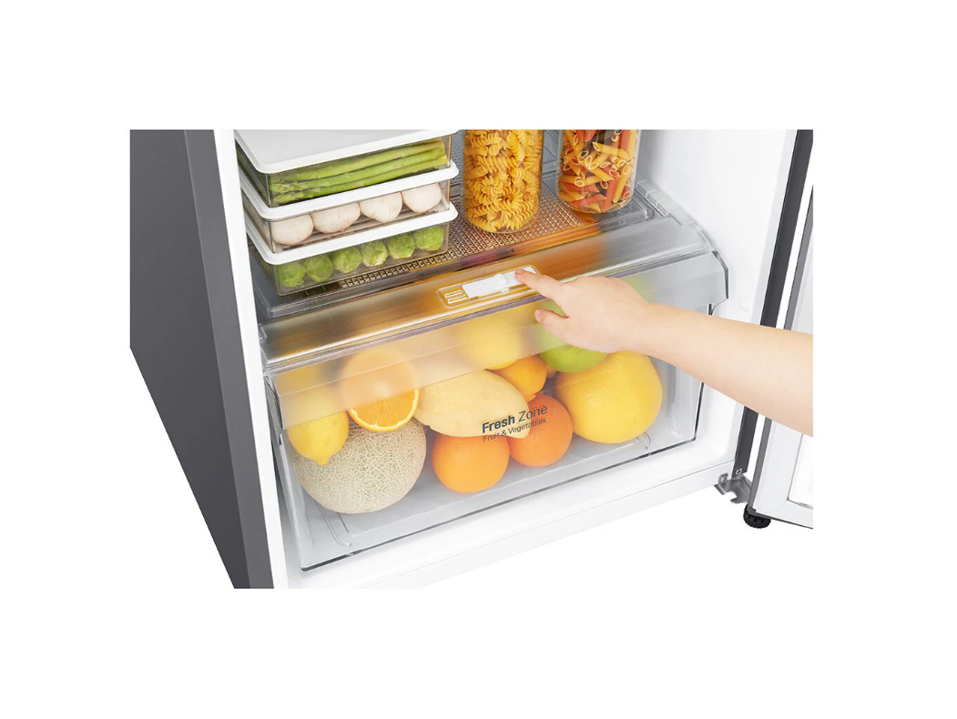 LG - 22 Inch 9 cu. ft Top Mount Refrigerator in Stainless - LRTNC0915V