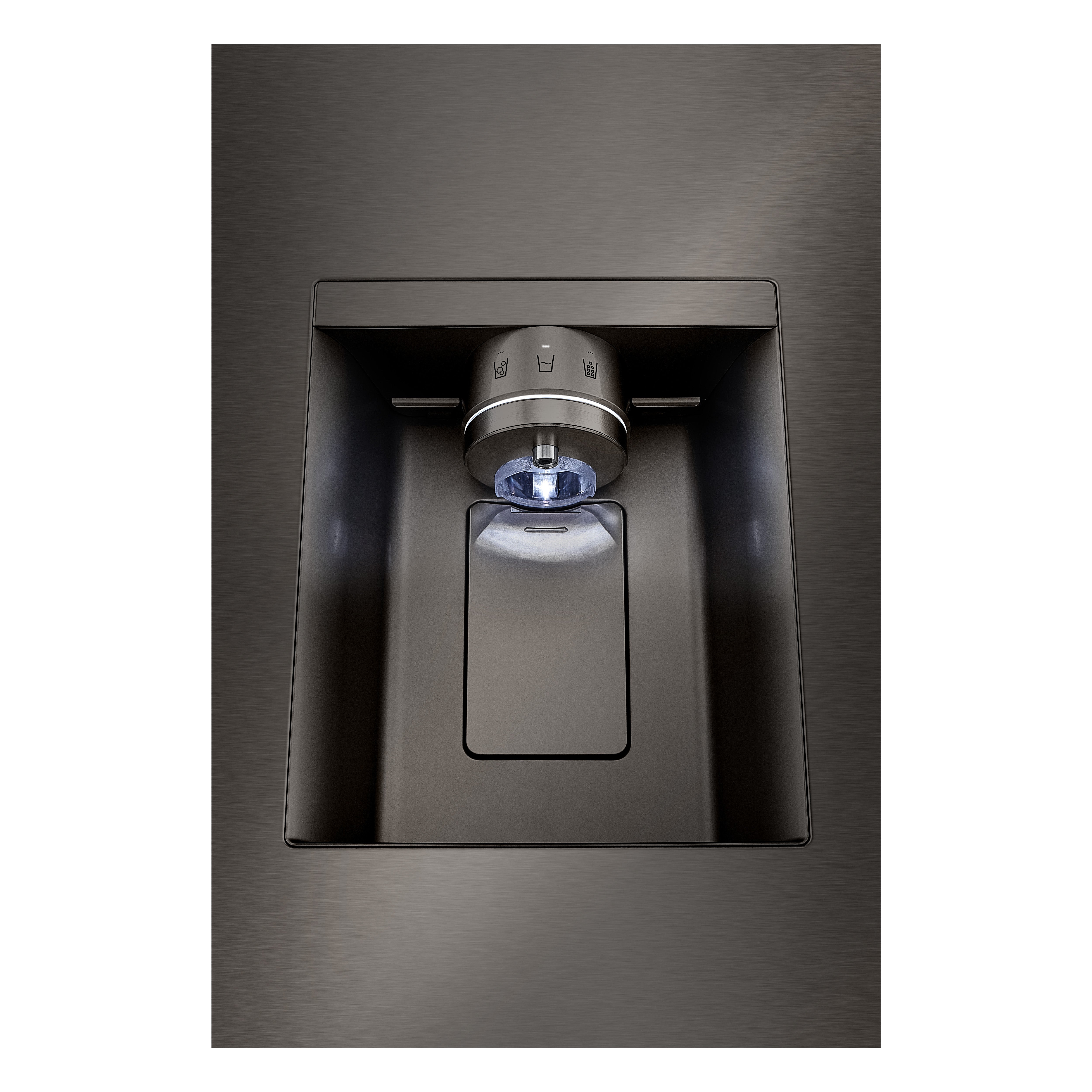 LG - 35.8 Inch 25.5 cu. ft French Door Refrigerator in Black Stainless - LRYKC2606D