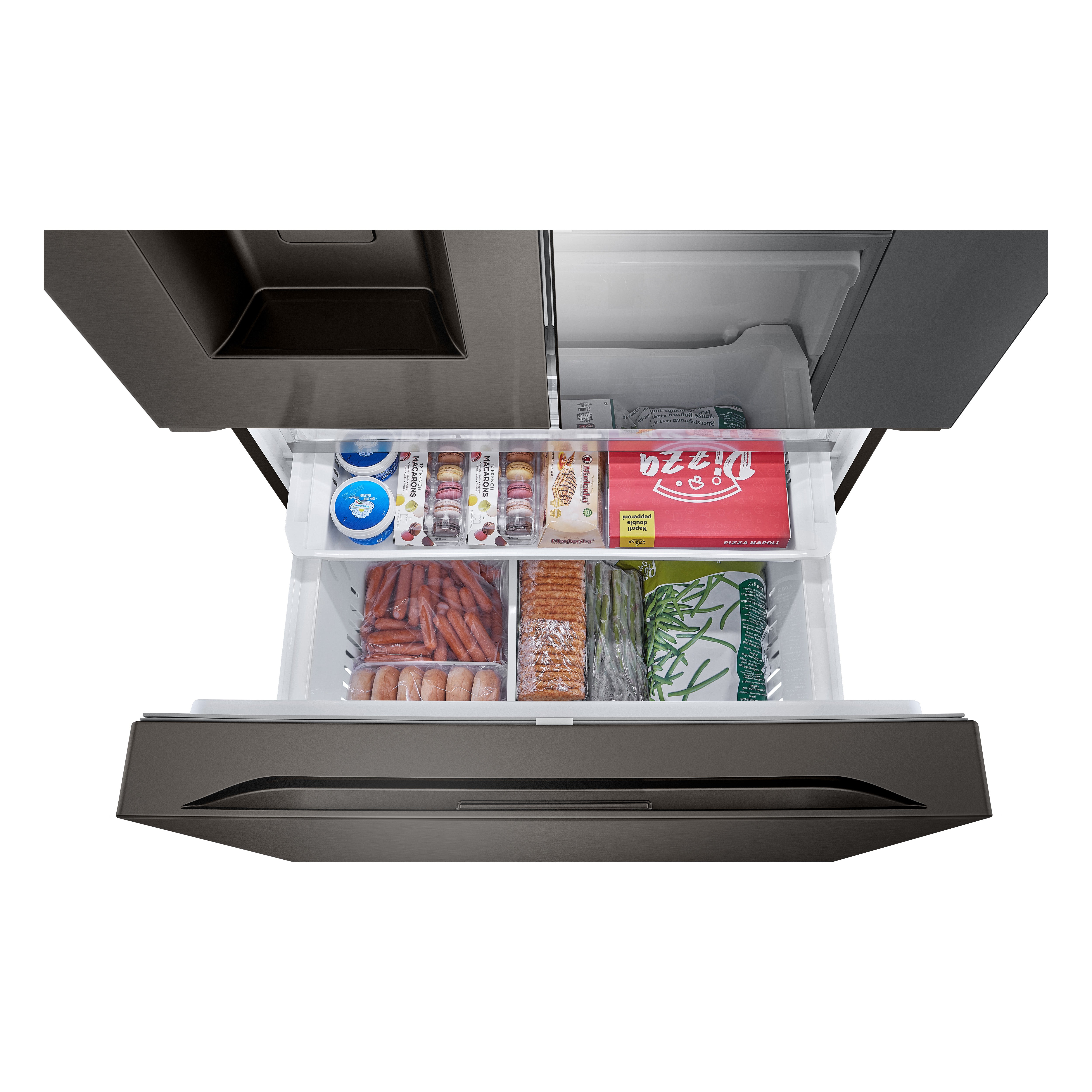 LG - 35.8 Inch 30.7 cu. ft French Door Refrigerator in Black Stainless - LRYKS3106D