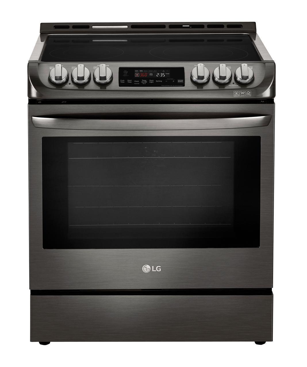 LG - 6.3 cu. ft Electric Range in Black Stainless - LSE4611BD