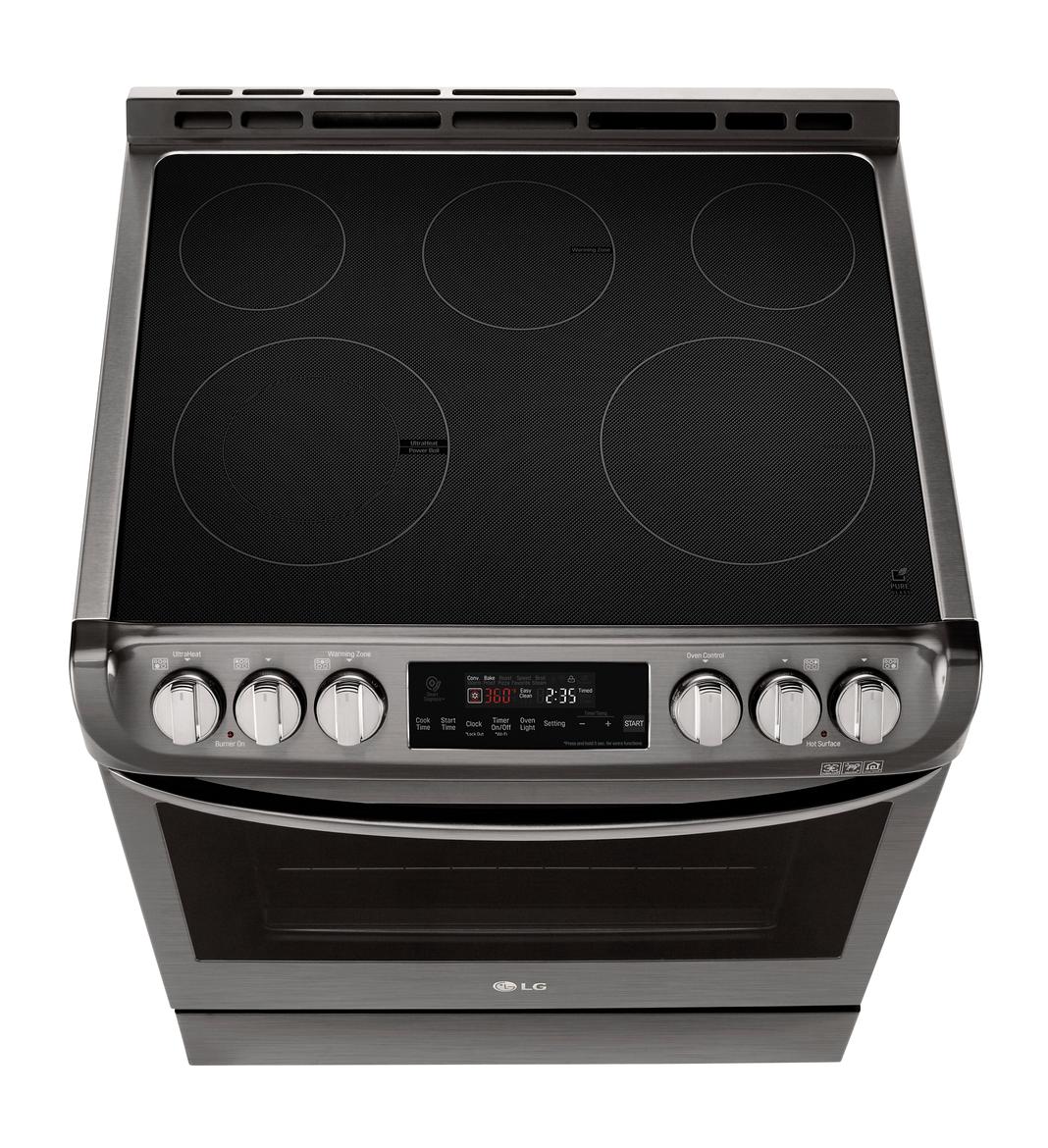 LG - 6.3 cu. ft Electric Range in Black Stainless - LSE4611BD