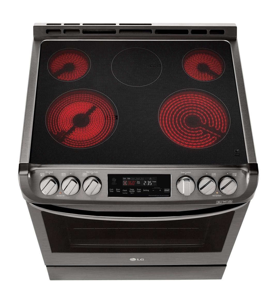 LG - 6.3 cu. ft Electric Range in Black Stainless - LSE4611BD