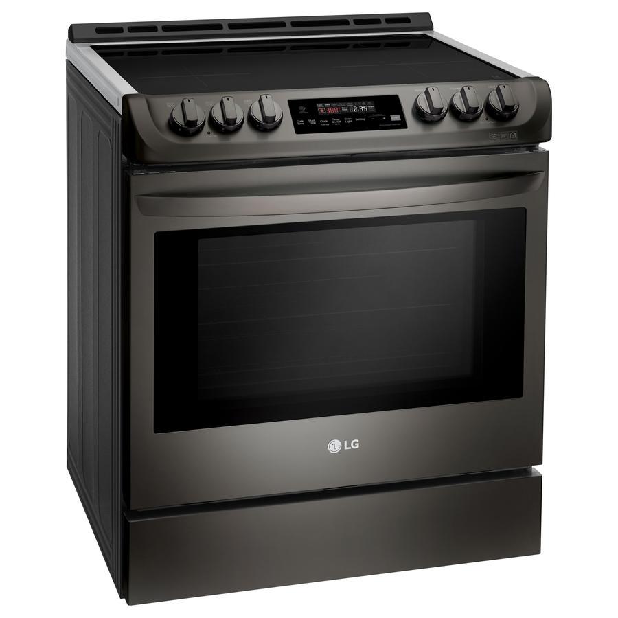 LG - 6.3 cu. ft Induction Range in Black Stainless - LSE4616BD
