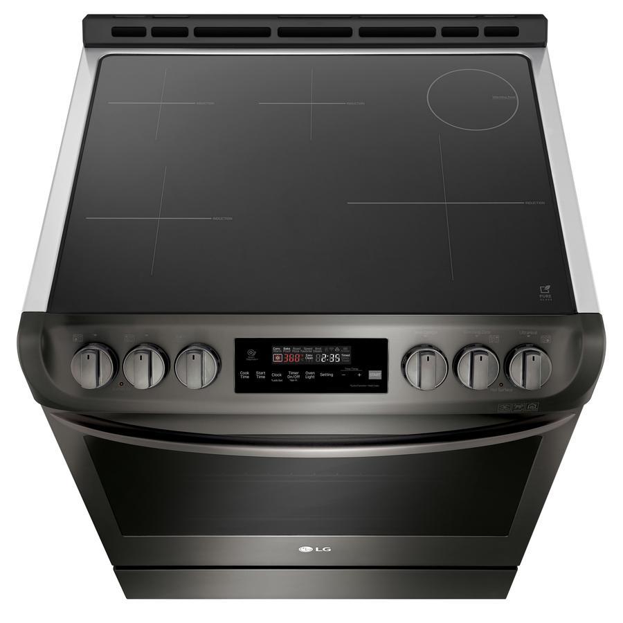 LG - 6.3 cu. ft Induction Range in Black Stainless - LSE4616BD