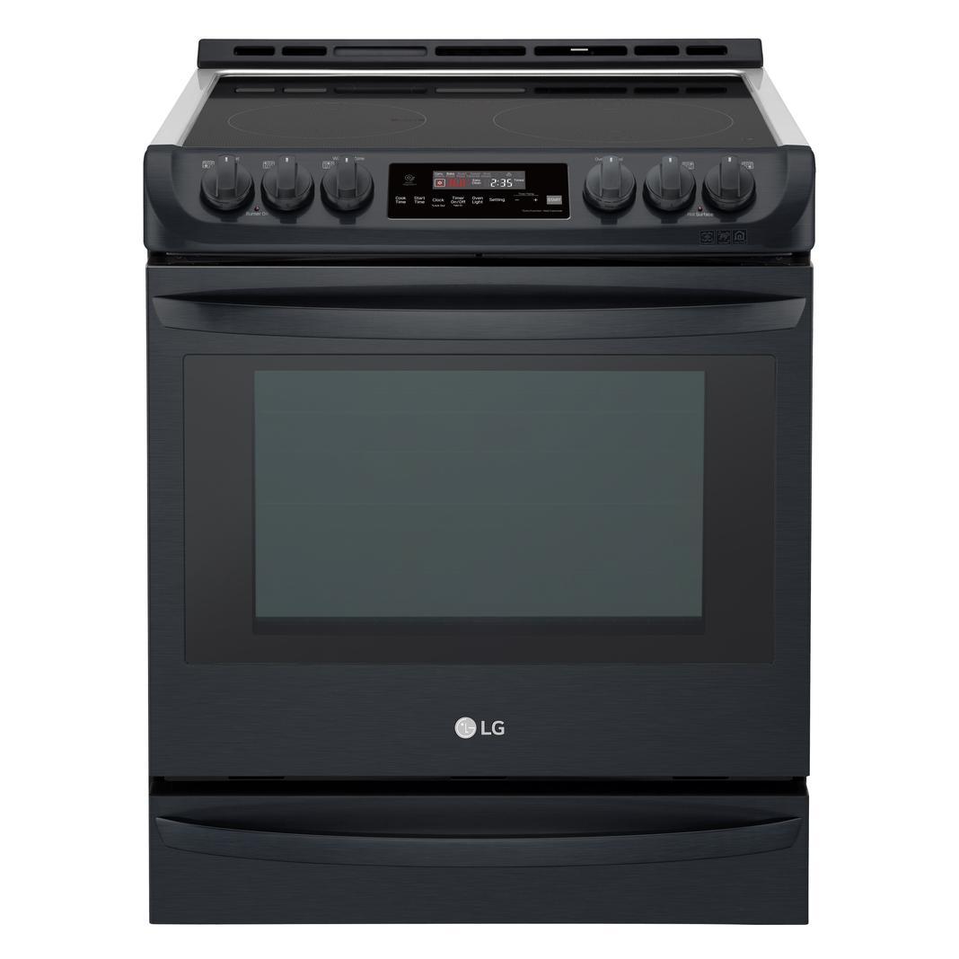 LG - 6.3 cu. ft Electric Range in Black - LSE5613BM