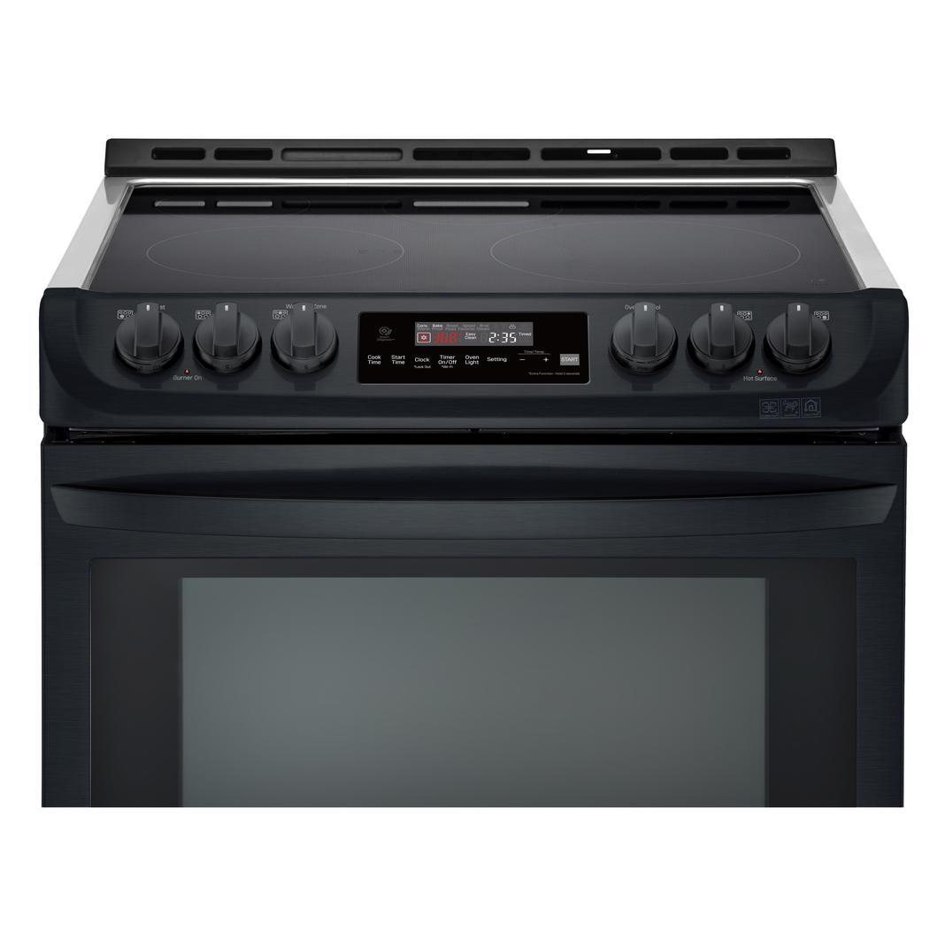 LG - 6.3 cu. ft Electric Range in Black - LSE5613BM