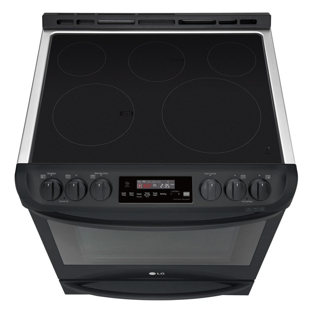 LG - 6.3 cu. ft Electric Range in Black - LSE5613BM