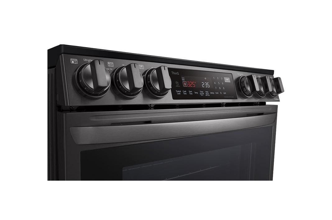 LG - 6.3 cu. ft Electric Range in Black Stainless - LSEL6333D