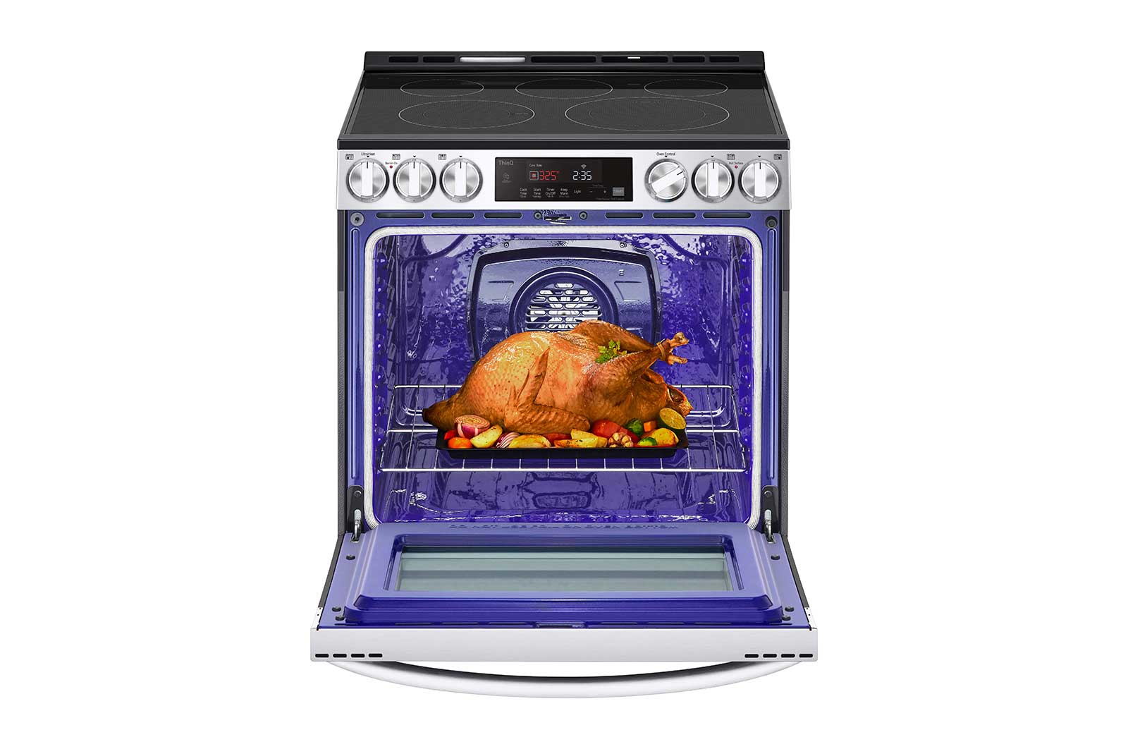 LG - 6.3 cu. ft Electric Range in Stainless - LSEL6333F