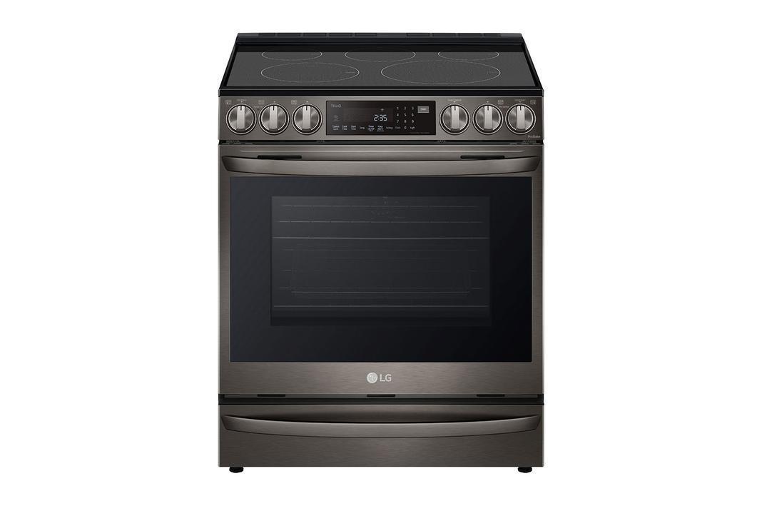 LG - 6.3 cu. ft Electric Range in Black Stainless - LSEL6337D