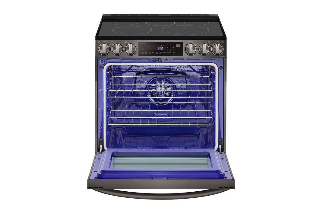 LG - 6.3 cu. ft Electric Range in Black Stainless - LSEL6337D