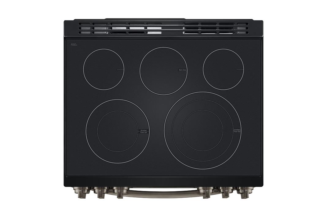 LG - 6.3 cu. ft Electric Range in Black Stainless - LSEL6337D