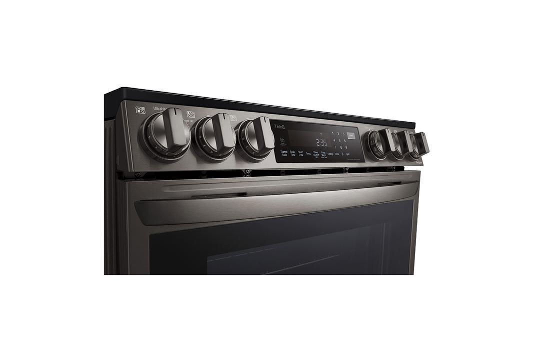 LG - 6.3 cu. ft Electric Range in Black Stainless - LSEL6337D