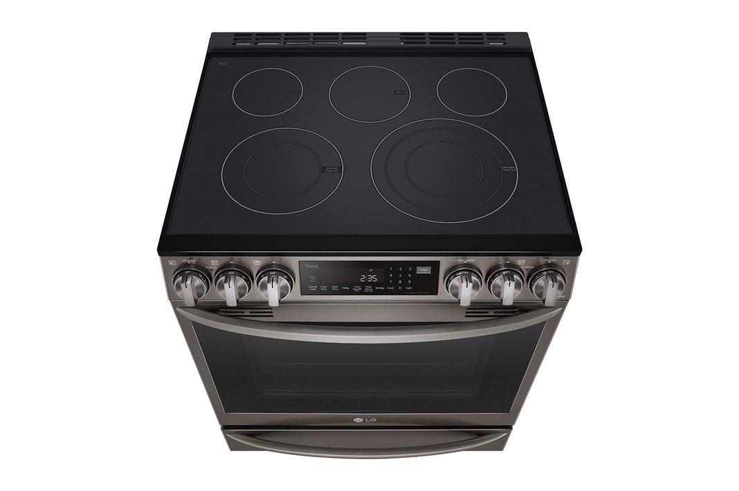 LG - 6.3 cu. ft Electric Range in Black Stainless - LSEL6337D