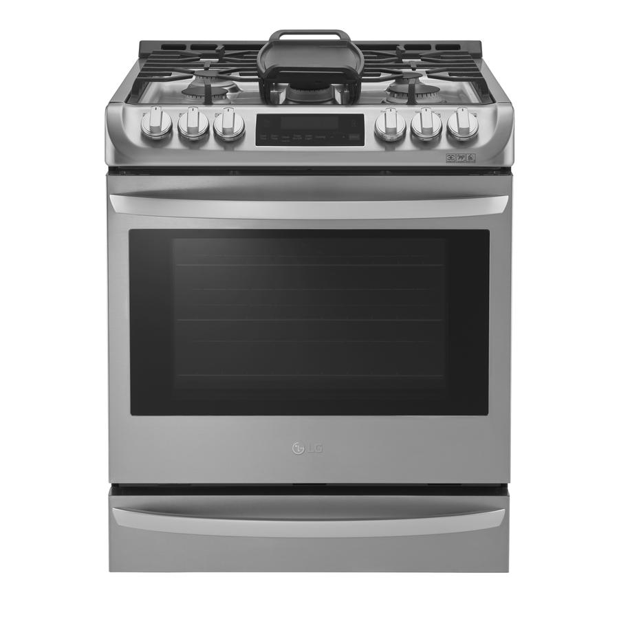 LG - 6.3 cu. ft Gas Range in Stainless - LSG5513ST