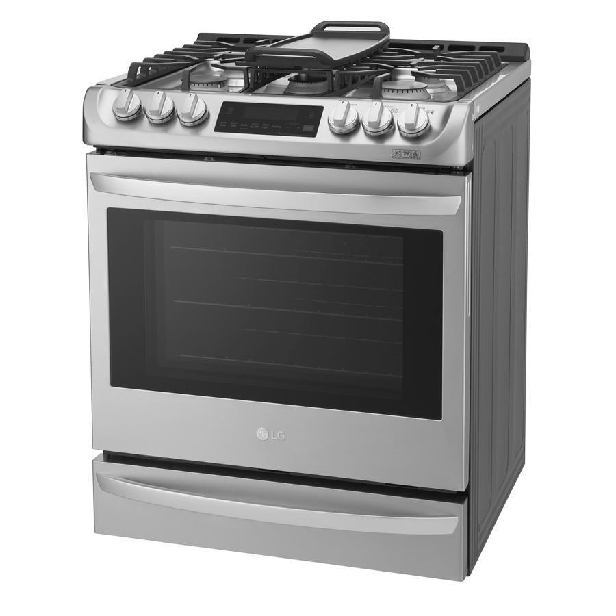 LG - 6.3 cu. ft Gas Range in Stainless - LSG5513ST