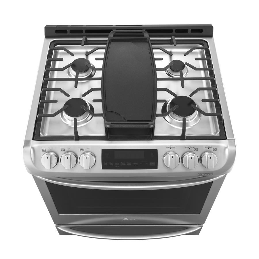 LG - 6.3 cu. ft Gas Range in Stainless - LSG5513ST