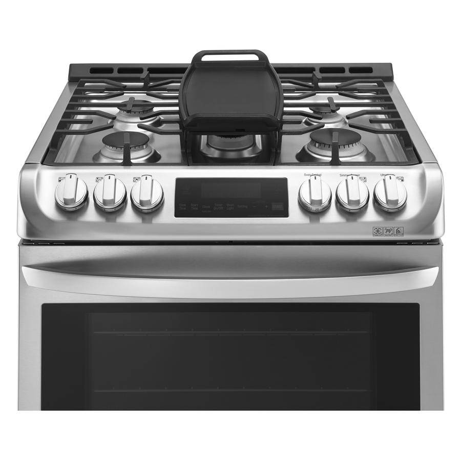 LG - 6.3 cu. ft Gas Range in Stainless - LSG5513ST