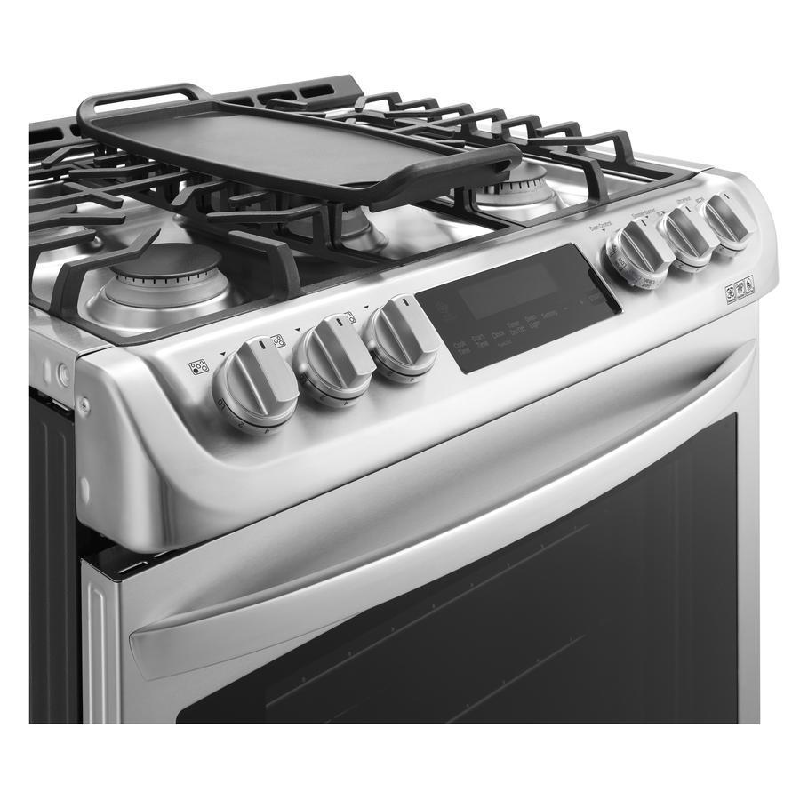 LG - 6.3 cu. ft Gas Range in Stainless - LSG5513ST