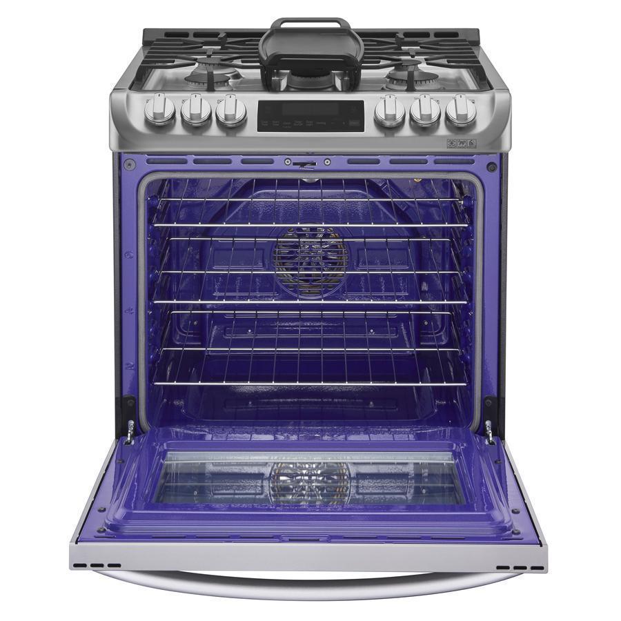 LG - 6.3 cu. ft Gas Range in Stainless - LSG5513ST