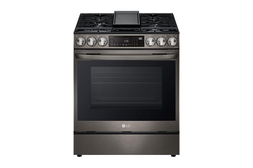 LG - 6.3 cu. ft Gas Range in Black Stainless - LSGL6335D