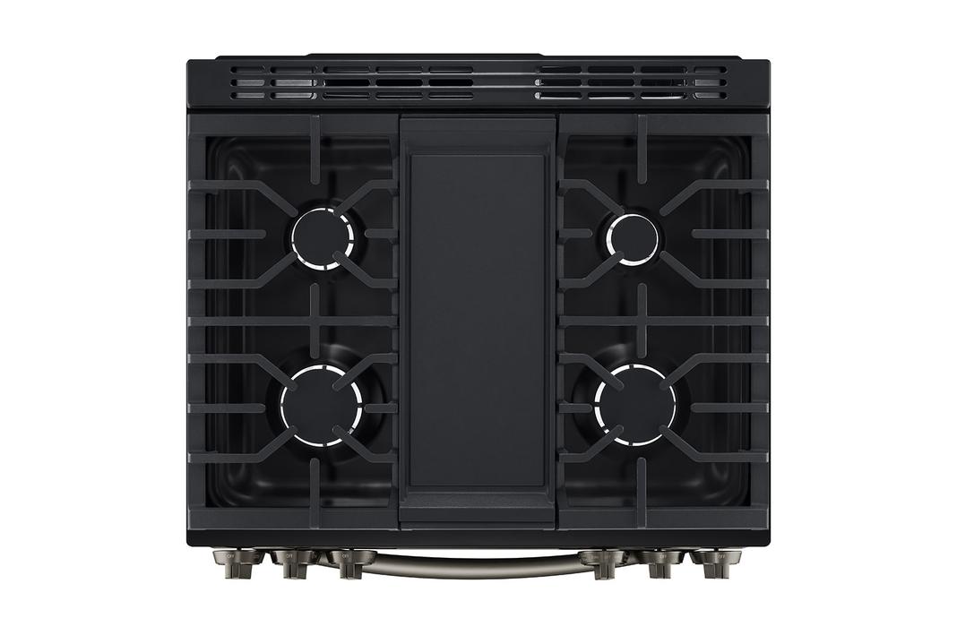 LG - 6.3 cu. ft Gas Range in Black Stainless - LSGL6335D