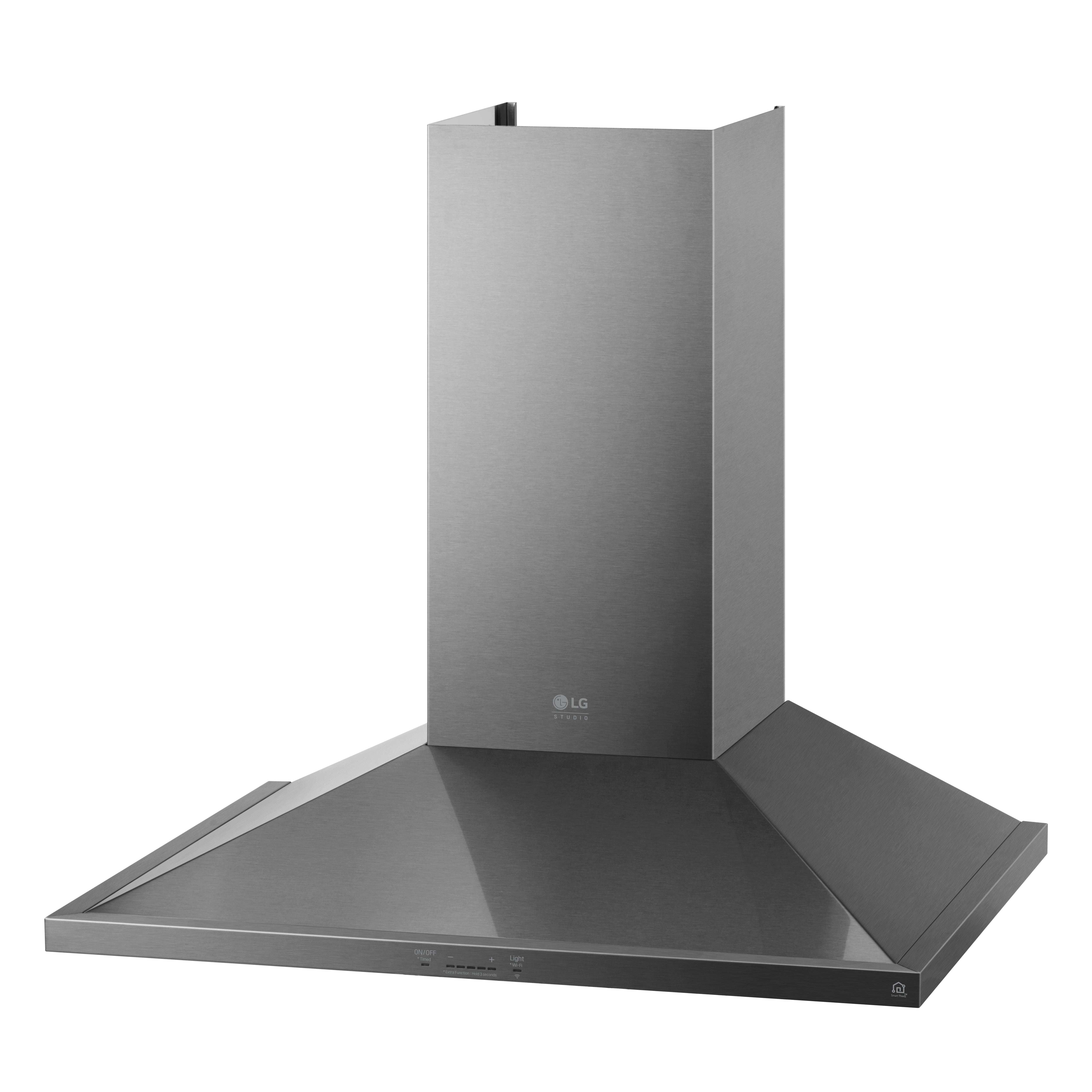 LG - 29.9 Inch 600 CFM Wall Mount and Chimney Range Vent in Black Stainless - LSHD3089BD