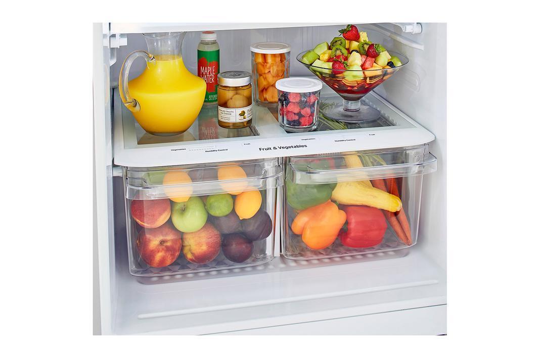LG - 29.75 Inch 20.2 cu. ft Top Mount Refrigerator in White - LTCS20020W
