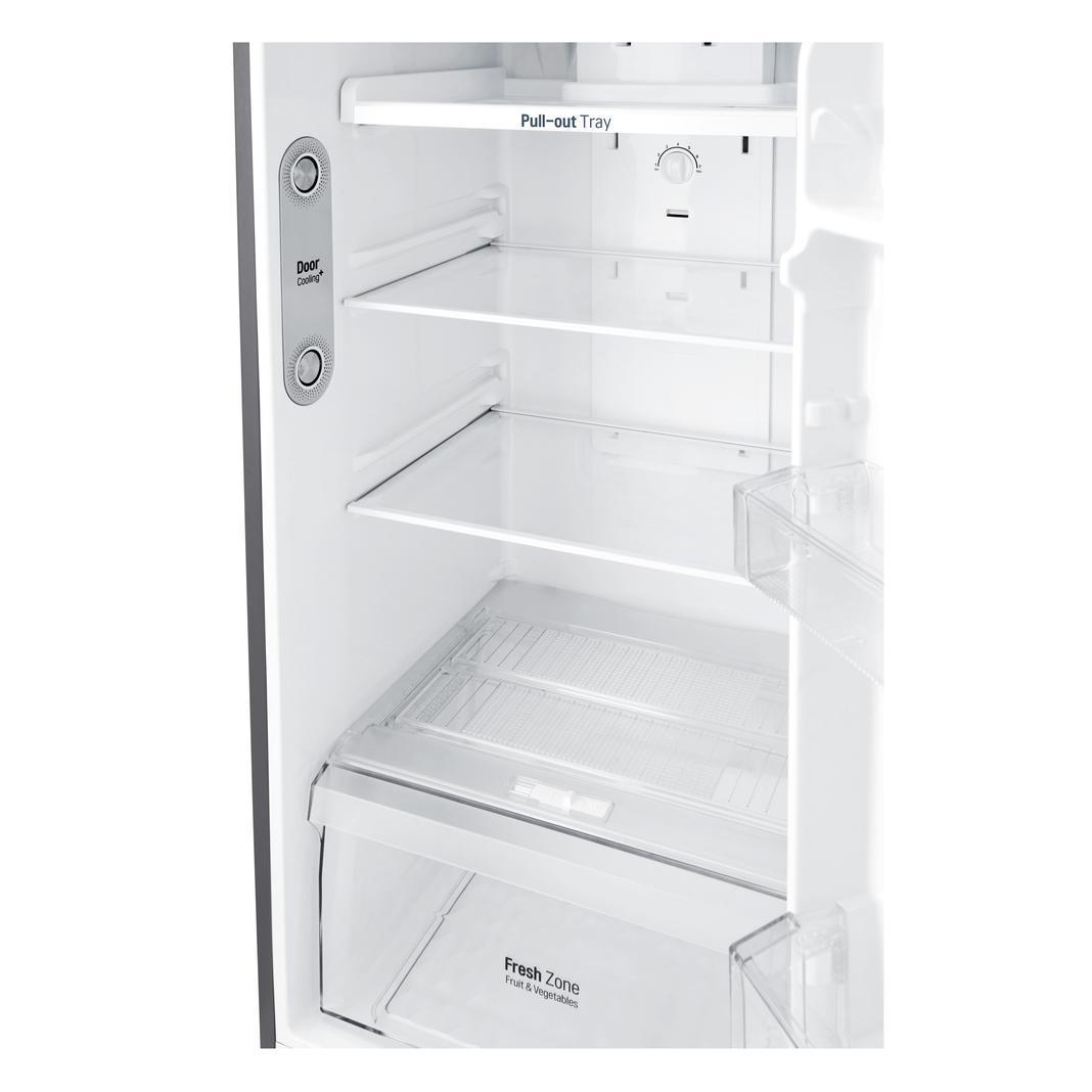 LG - 24 Inch 11.1 cu. ft Top Mount Refrigerator in Silver - LTNC11131V