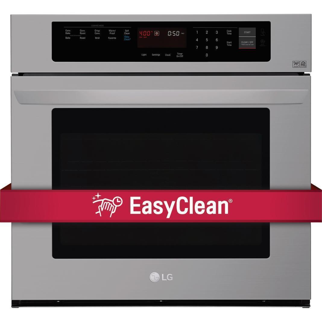 LG - 4.7 cu. ft Single Wall Oven in Stainless - LWS3063ST
