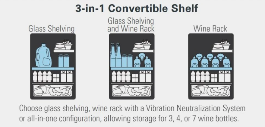 Marvel - 24 Inch 4.9 cu. ft Under Counter Fridge Refrigerator in Stainless - MABV224-SG31A