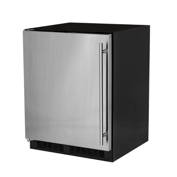 Marvel - 23.875 Inch 4.6 cu. ft Mini Fridge Refrigerator in Stainless - MARE224-SS51A