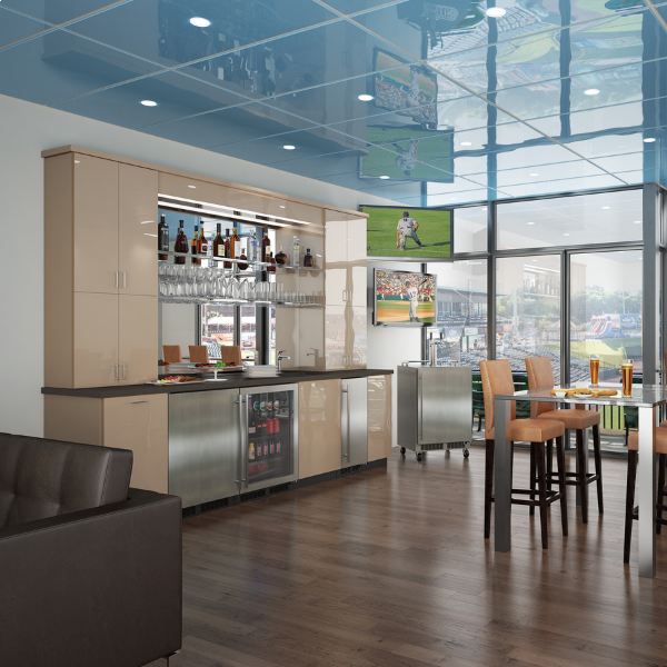 Marvel - 23.875 Inch 4.6 cu. ft Mini Fridge Refrigerator in Stainless - MARE224-SS51A