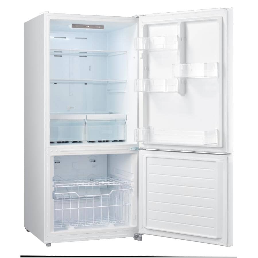 Moffat - 29.5 Inch 18.6 cu. ft Bottom Mount Refrigerator in White - MBE19DTNKWW