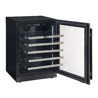 Marathon 24" Black Steel Beverage Cooler - MBWC56-BLS