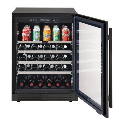 Marathon 24" Black Steel Beverage Cooler - MBWC56-BLS